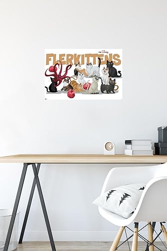 Miniatura 6 de Trends International Marvel The Marvels - Póster de pared de Flerkittens, 14.72 x 22.37 pulgadas, paquete de póster y montaje prémium