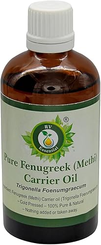 Miniatura 10 de R V Essential Aceite portador de fenogreco puro (Methi) 1.0 fl oz (1.01oz)- Trigonella Foenumgraecum (100% puro y natural prensado en frío)