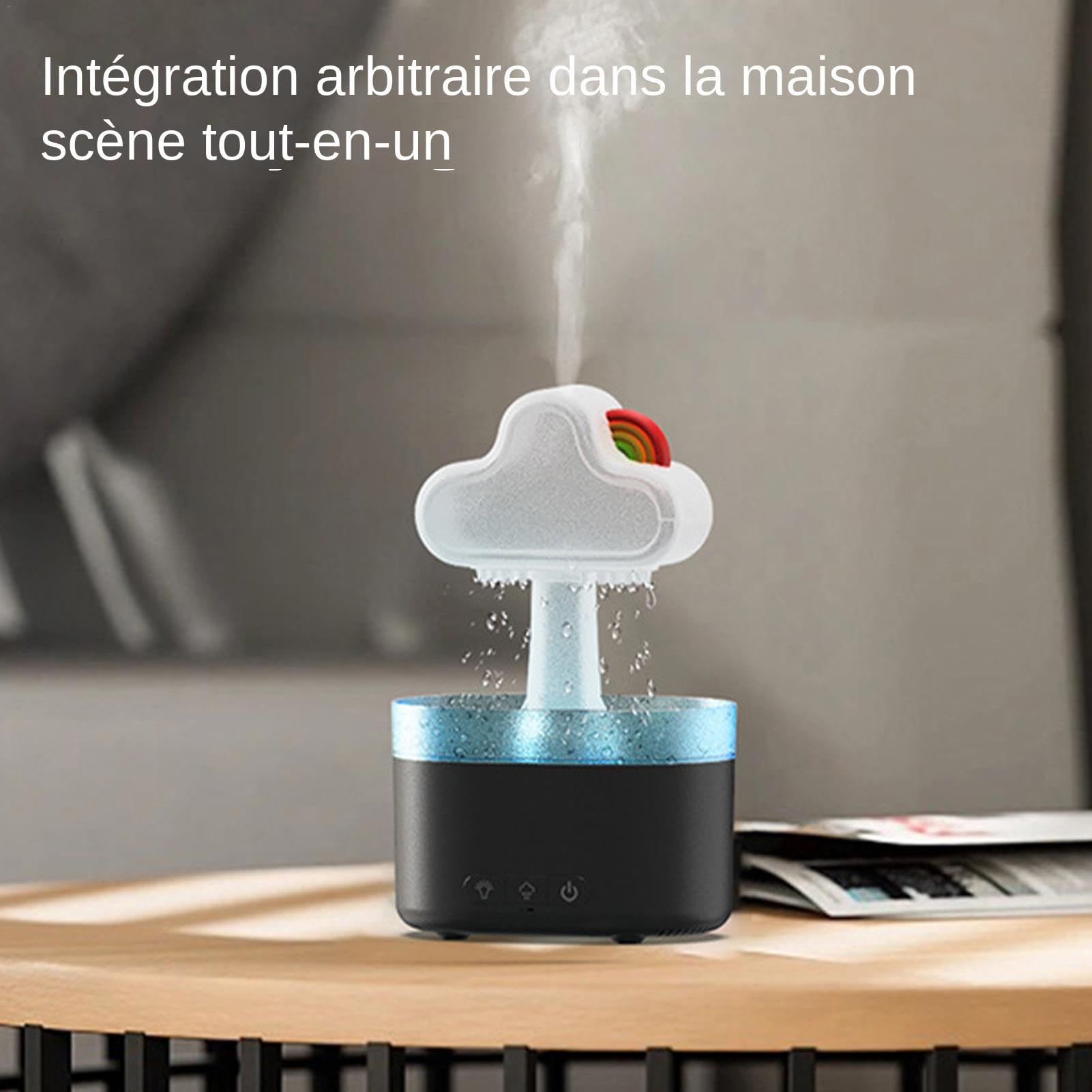 Rainbow Cloud Dyfuzor Akumulator Aromaterapia Nawilżacz Kreskówkowy Chmura Chmura Uroczy Tęczowy Dyfuzor Aromaterapia Chmura Urządzenie Akumulatorowe Chmury Dyfuzor Nawilżacz z Kolorowymi Światłami