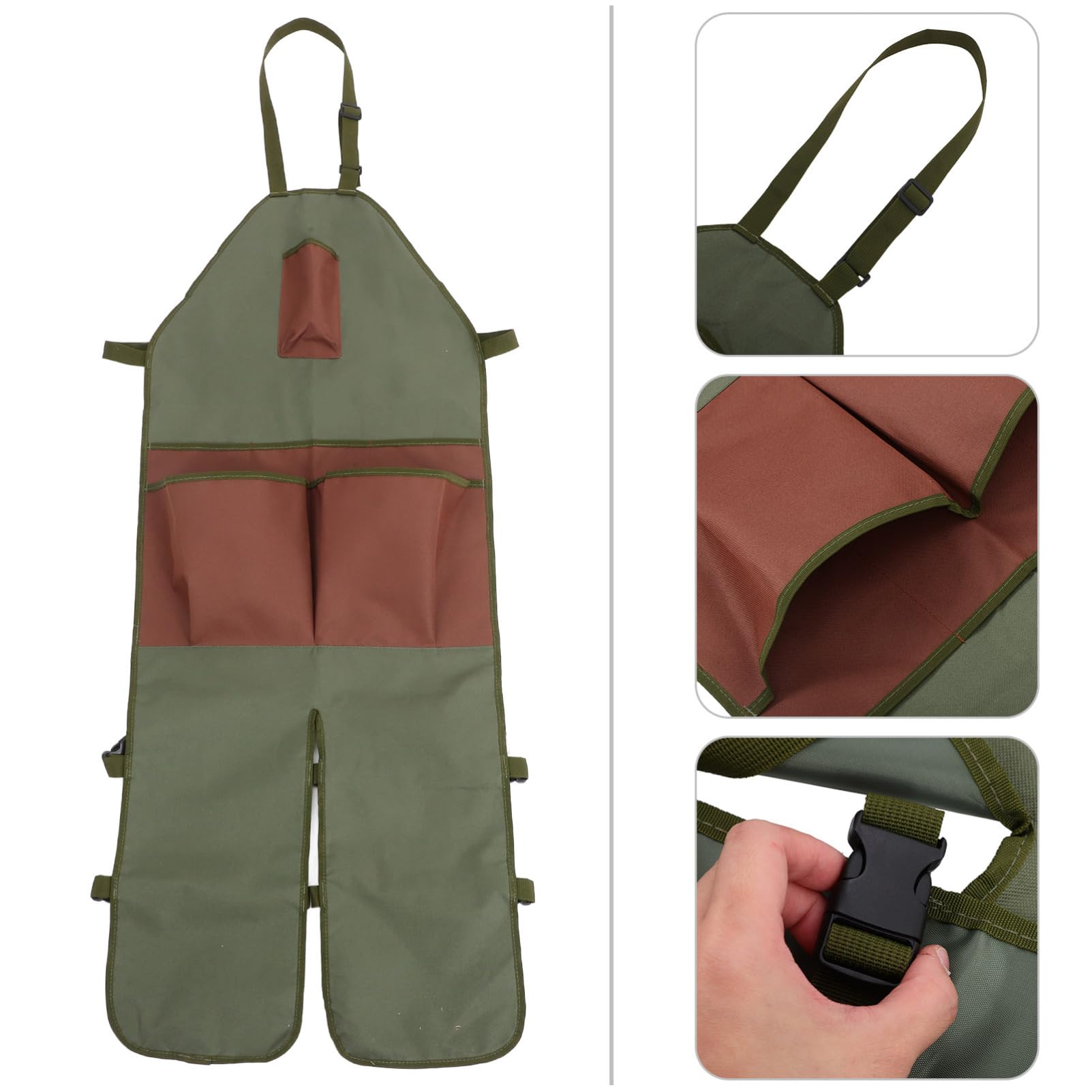 TOYANDONA Grembiule da Giardinaggio Oxford con Multiple per e Donne Grembiule per Potatura e Design e Accessorio Versatile per All