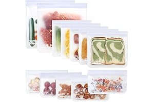 SPLF Dishwasher Safe Reusable Bags (Sandwich Snack Gallon)