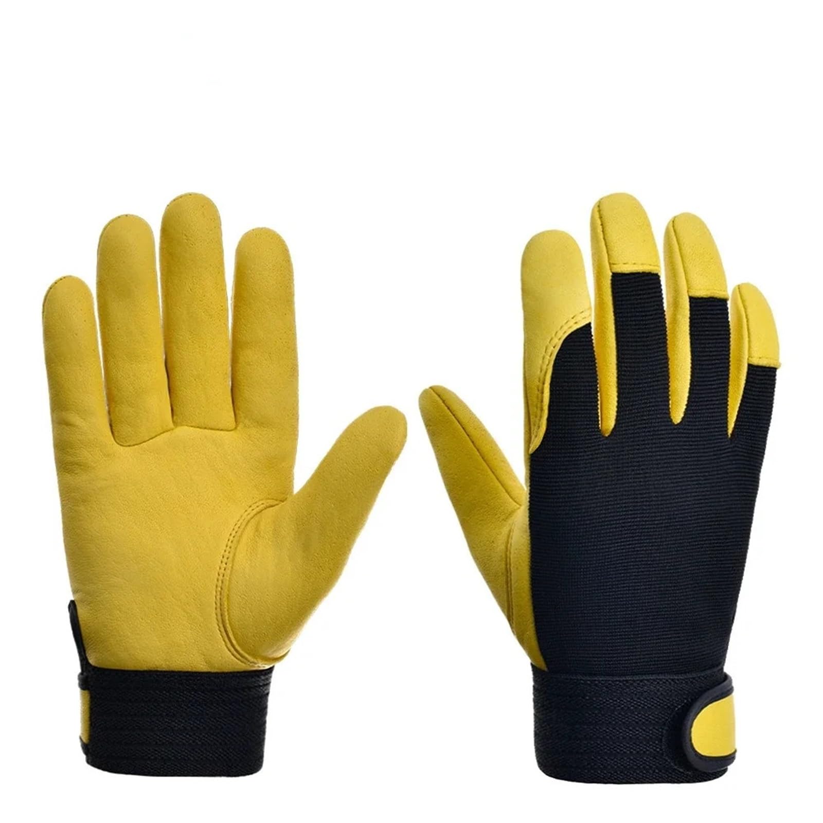 Guanti Da Giardinaggio Guanti da giardinaggio Lavoratori in pelle Lavoro Saldatura Protezione di sicurezza Giardino Sport Motociclista Guanti resistenti all'usura Per Il Giardinaggio(Yellow,L)