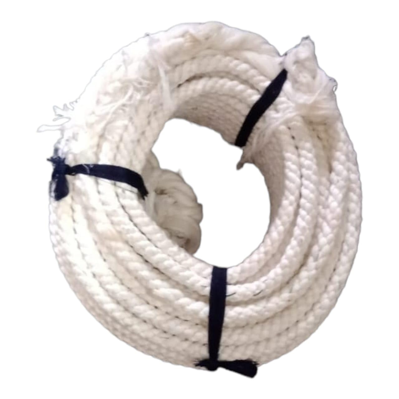 Cotton Rope Industrial Grade Heavy Load Multipurpose (12 mm 70 feet, White) (Navy Blue Rope) — Amazon image 5