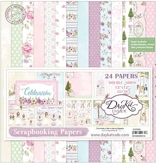 Dayka Trade Kit de Scrapbooking Celebraciã³n Niã±a Dayka 30x30cm, Rosa, Regular