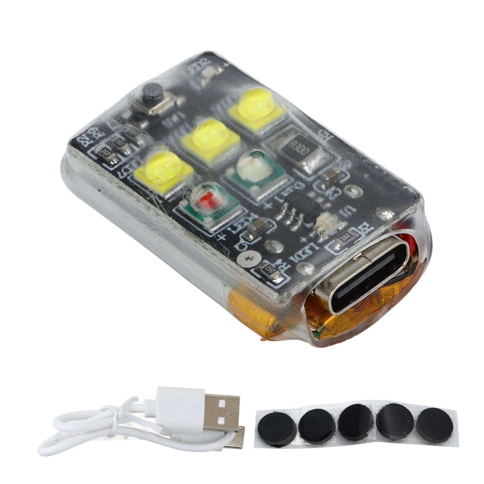 Luz Estroboscópica Drones, 3 colores USB Tipo C, batería 90mAh, compatible con principales modelos, iluminación LED para noche, video, aventuras, caminatas, competiciones