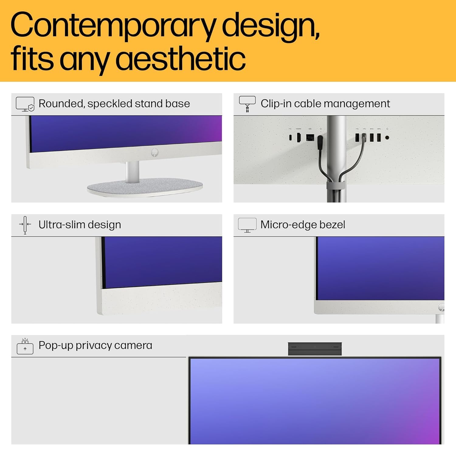 HP All-in-One PC 13th Gen Intel Core i5 27" (68.6cm) FHD 16GB RAM, 1TB SSD, Intel UMA Graphics, 710 White Wireless Keyboard and Mouse Combo (Windows 11 Home, MSO 21, Shell White, 6.72 Kg) 27-cr0407in 26 618XRQKeW2L. SL1500