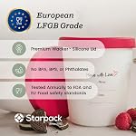 StarPack Home Ice Cream Freezer Storage Containers Set of 2 with Silicone Lids