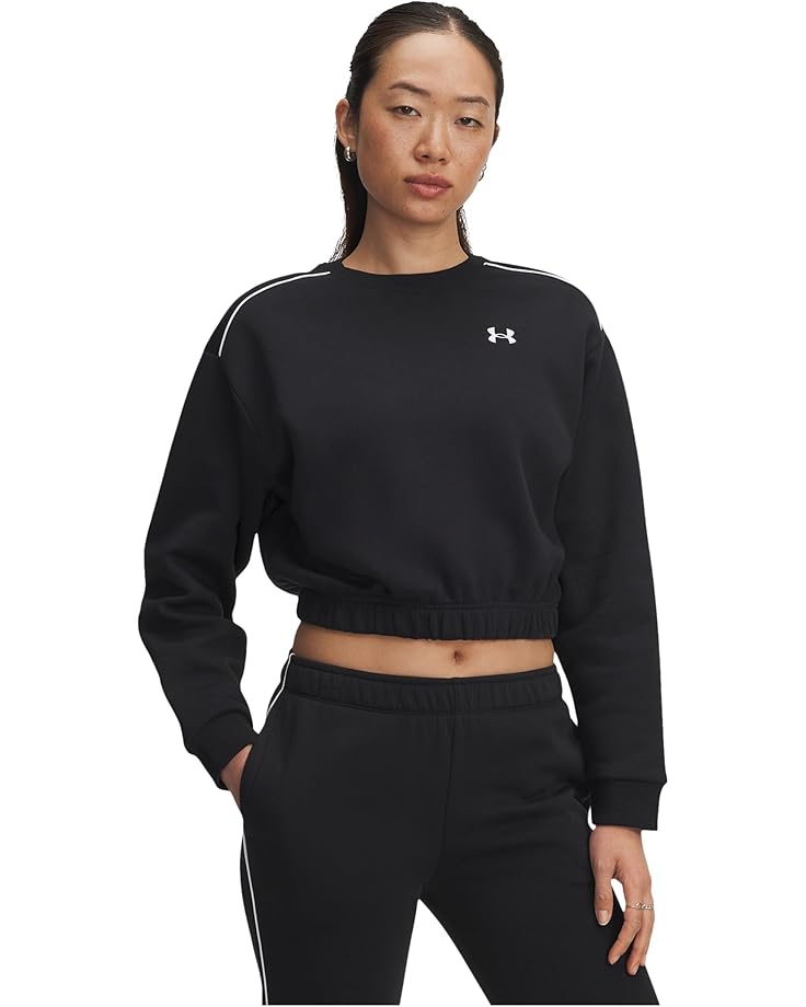 Under Armour Rival Fleece Piped Long Sleeve Crew - Main View