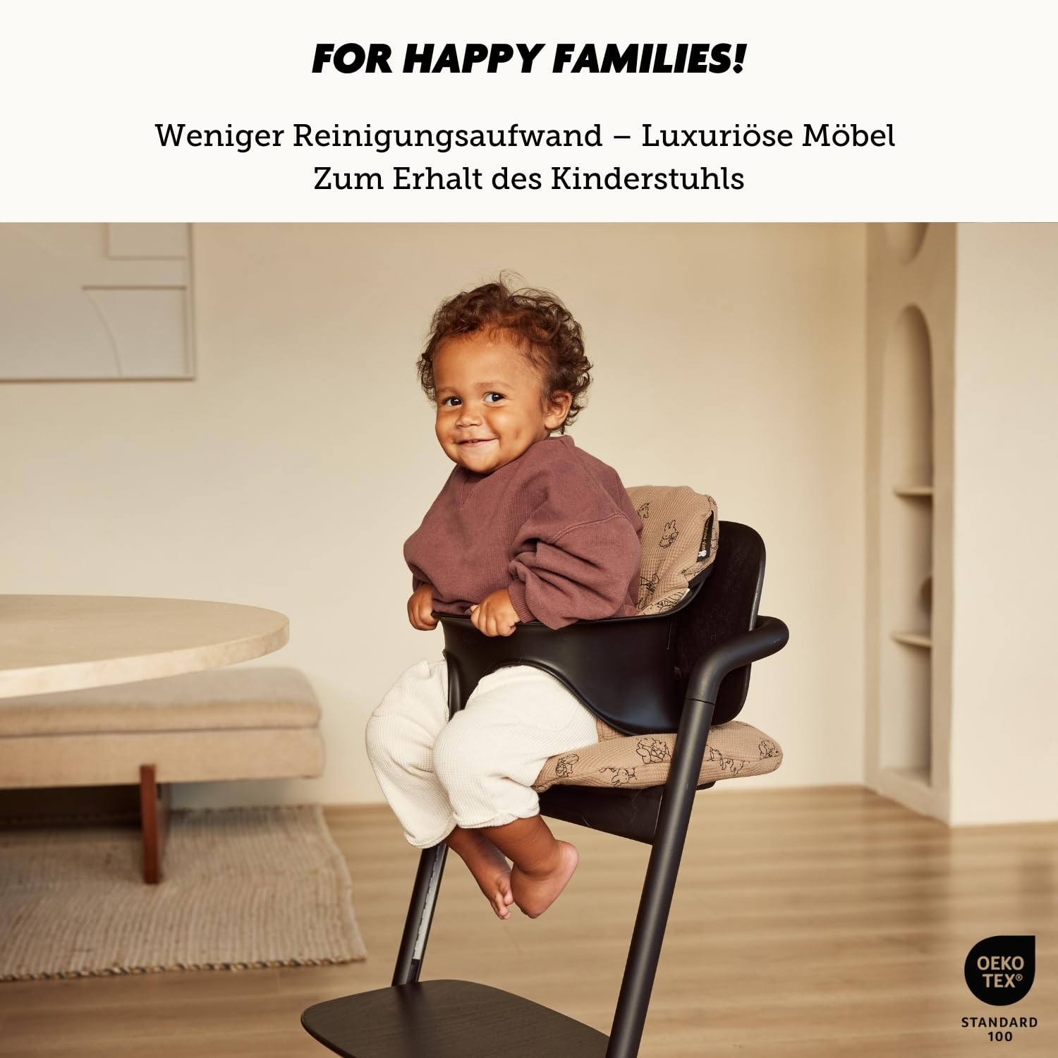 Ukje 3 Stück Kissen kompatibel mit CYBEX Lemo - Dickes - Atmungsaktives Baumwollgewebe 100% Oeko-Tex Baumwolle - Wasserdichtes Futter - Handgefertigt in EU (Flowers)
