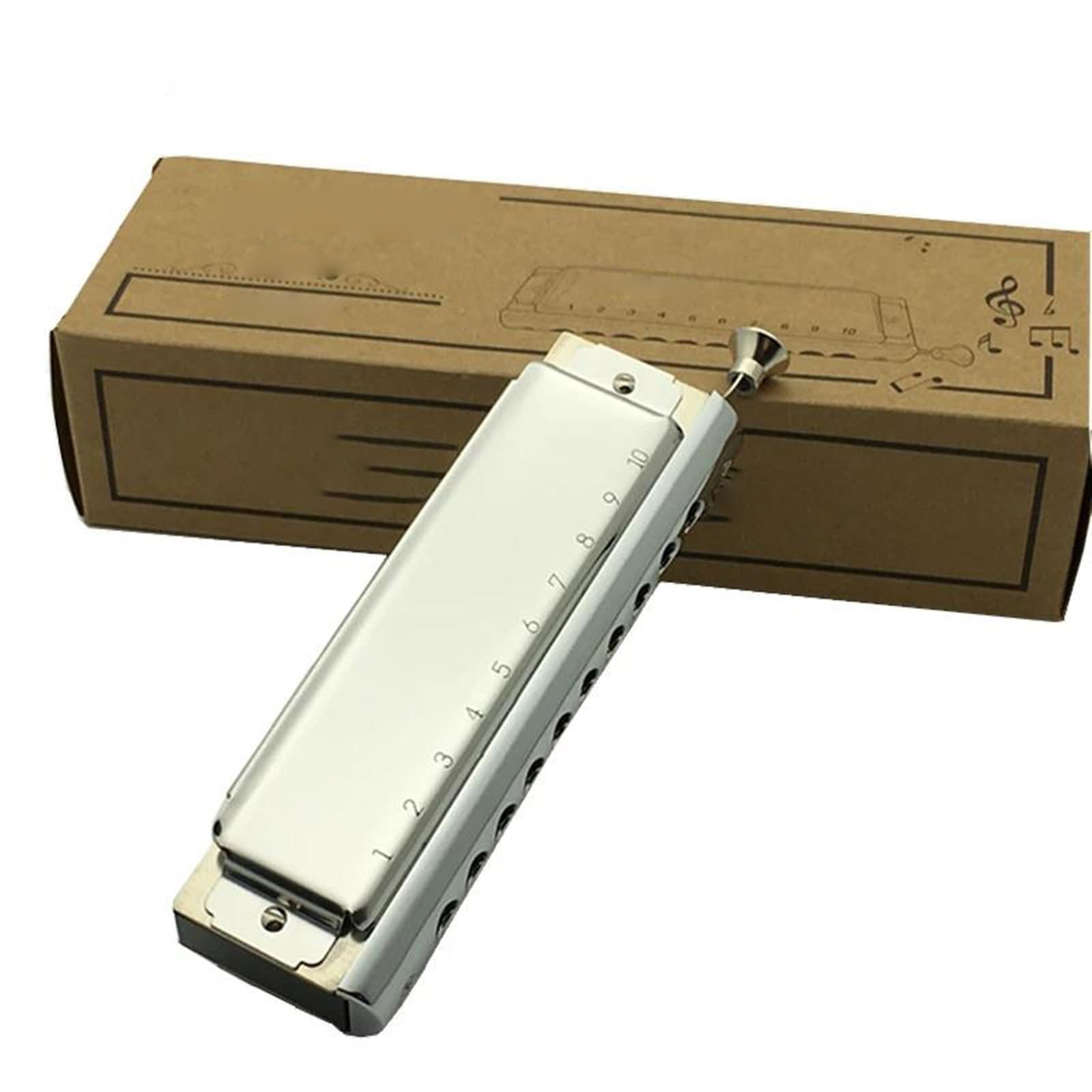 Armonica A 10 Fori Arpa Cromatica Chiave Di Fisarmonica Per Strumento Musicale C armonica a bocca professionale