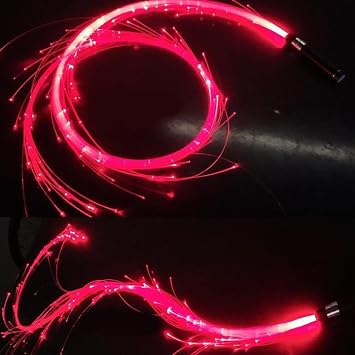 Fiber Optic Whip, LED Fiber Optic Dance Whips - 360 Swivel Pixel Rave Whip Toy - Super Bright More Than 40 Color Effect Modes - Light up Dancing, Party, Music Festival, Christmas Carnival-5