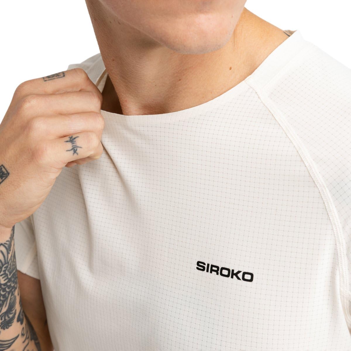 SIROKO Camiseta técnica Manga Corta cicloturismo Ciclismo Pilgrim Sand Beige