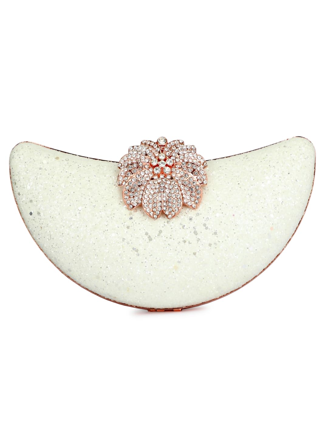 TOOBA Handicraft Hand Embroidered Box Clutch Bag Purse for Bridal, Casual, Wedding Bag for Women & Girls (Glittering White) (B097ZKS87S) Amazon Price History, Amazon Price Tracker