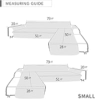 Vista 6 de Easy-Going - Fundas de sofá modular para perros, funda de sofá en forma de L, reversible, funda protectora de muebles para mascotas, perros, gatos