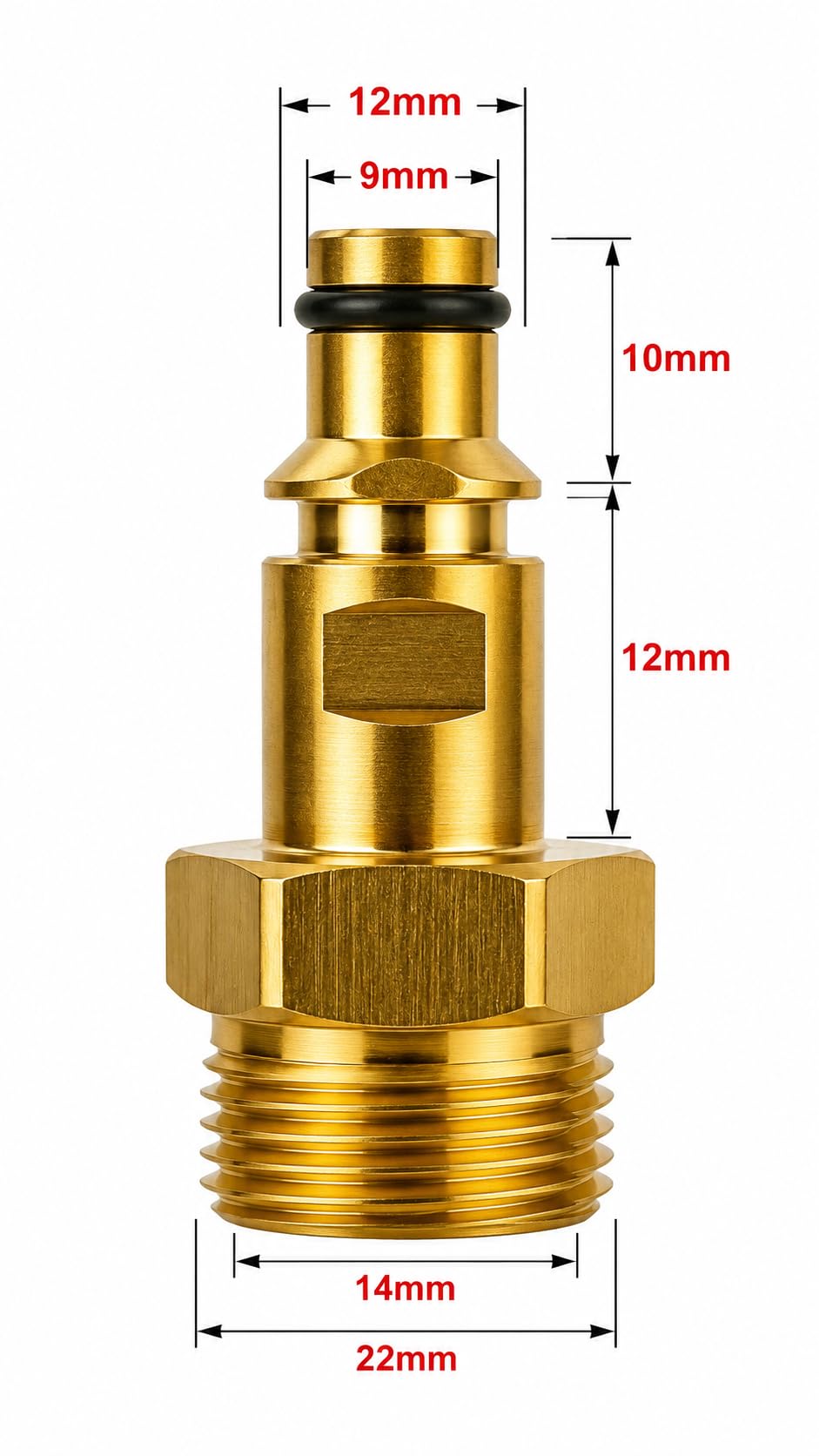 M&M Smartek adaptador Quick Connect compatible con Kärcher/Kränzle | Adaptador robusto para sistemas de alta presión compatibles; comprobar rosca, conexión, junta, presión y equipo seguro.
