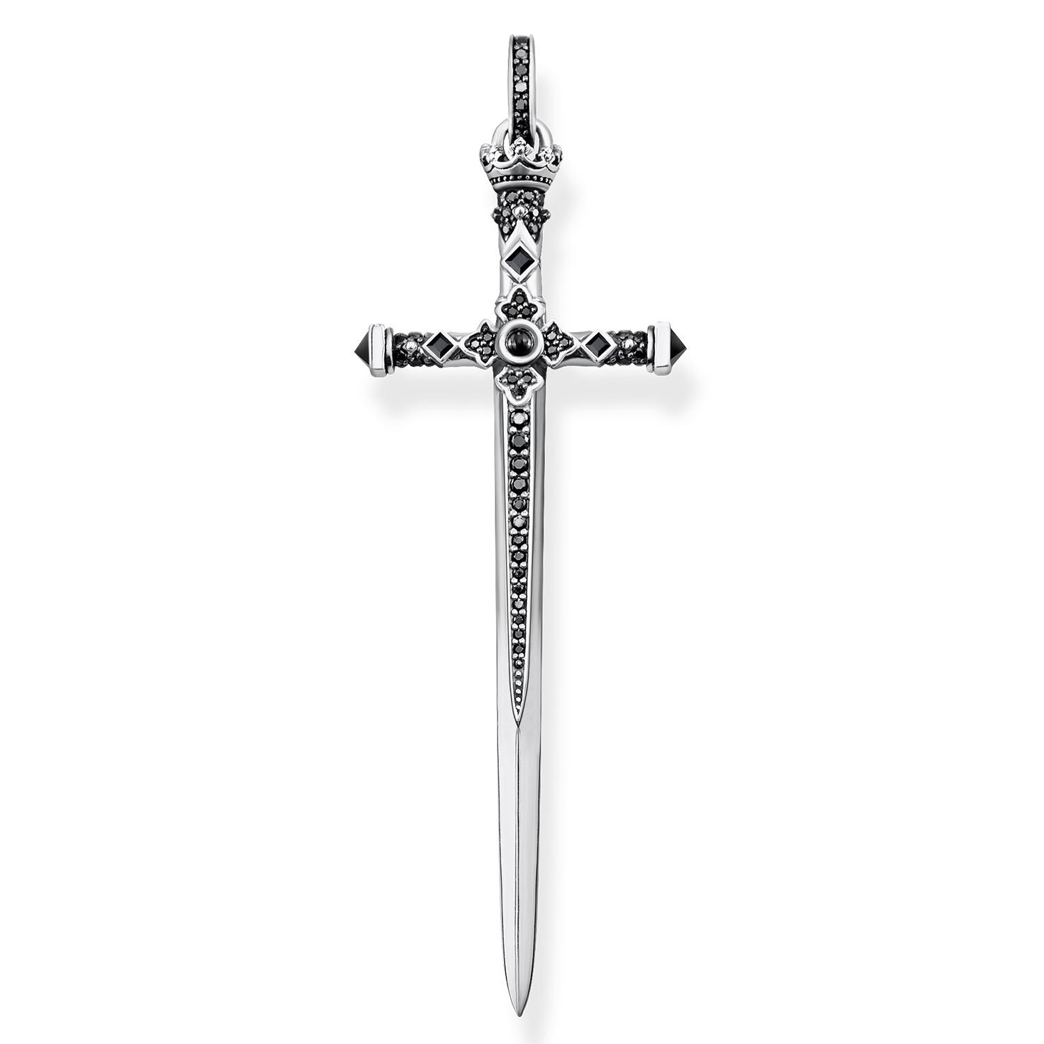THOMAS SABO pendant sword 925 Sterling Silver, Blackened