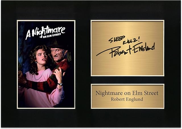 Zulu Image Freddy Krueger | Robert Englund | Nightmare on Elm Street A4 Printed Autograph Photo Reproduction Print Picture Display No29, Black