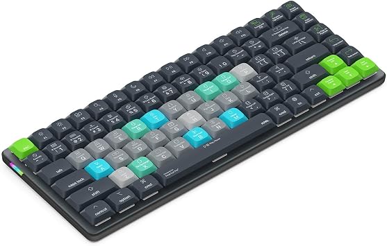 لوحة مفاتيح JCPAL Final Cut Pro Dash Wireless Shortcut Keykeys لأجهزة Mac وPC Shortcut Hotkeys، دليل مفاتيح مرمز بالألوان، قابل للتخصيص بالكامل، تصميم صغير الحجم ومنخفض المستوى