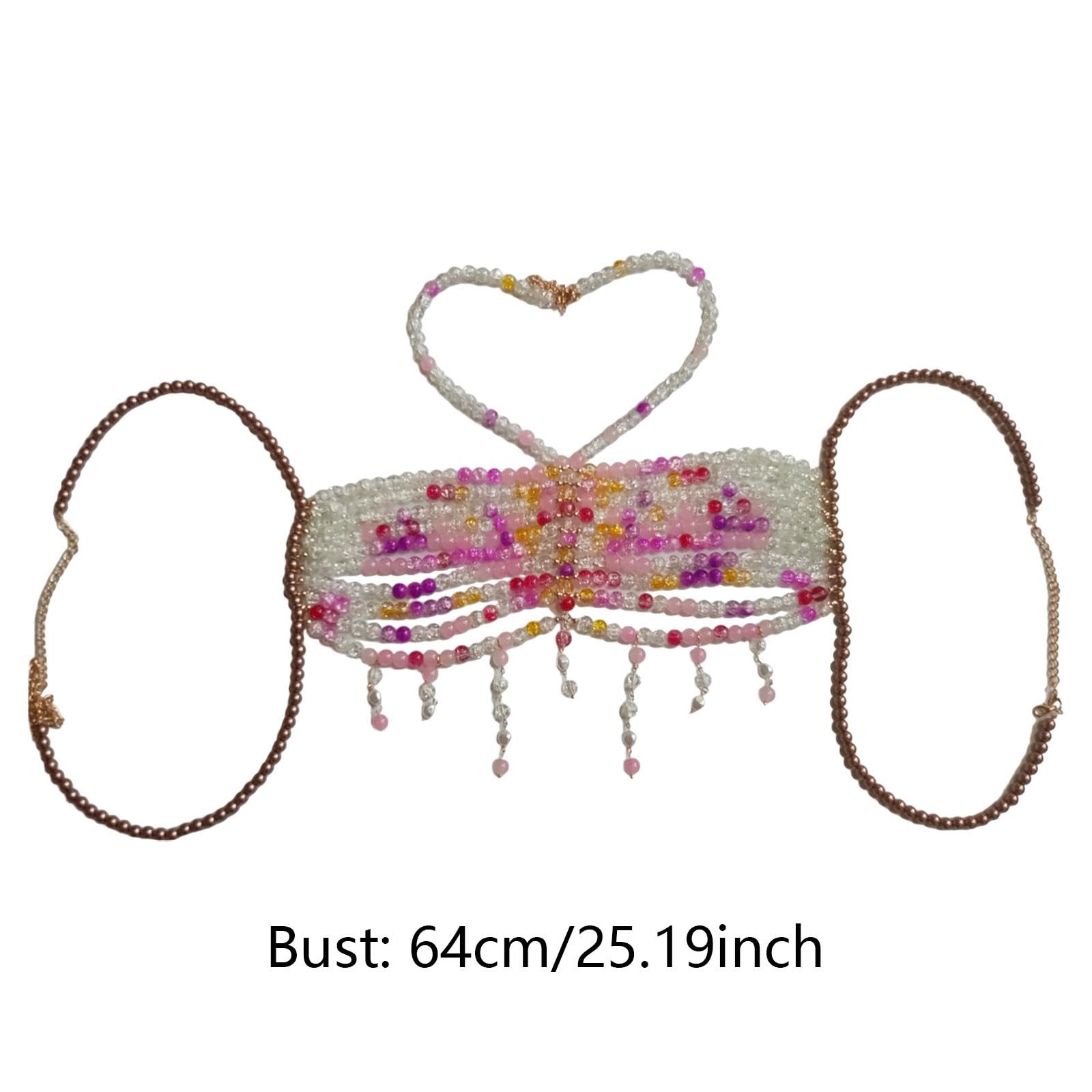 Chaîne de Corps en Perles, Accessoire de Corps Unique, Bijou de Corps Respirant pour La Musique