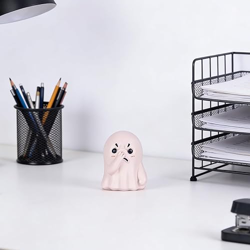 Miniatura 7 de Figuras de decoración de Halloween de fantasma, linda estatua de Halloween, estatua peculiar de Halloween, estantes, escritorio de oficina,
