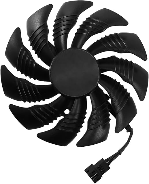 Wobekuy 88MM Video Card Fan Cooler T129215SU PLD09210S12HH for GeForce GTX 1050 1060 1070 Ti 480 470 G1 R9 380X GV-RX570 580