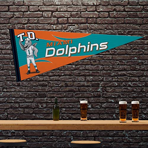 Image of Rico Industries NFL Football Mascot inch 12 inch x 30 inch Felt Wall Decor Pennant - Great for Home /Bed Room /Man Cave Decor