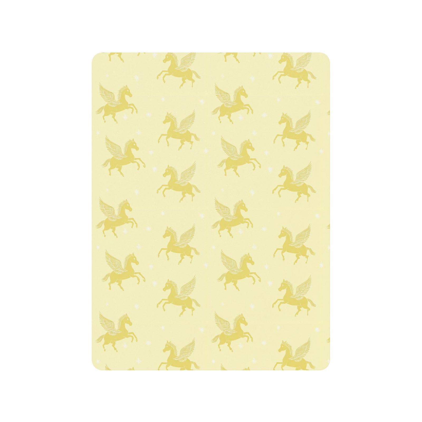 Ghothic Pegasus pastelowe żółte prześcieradła do łóżeczka dziecięcego dla chłopców dziewcząt bawełniane prześcieradło dla niemowląt miękkie oddychające prześcieradła dla malucha do dekoracji pokoju