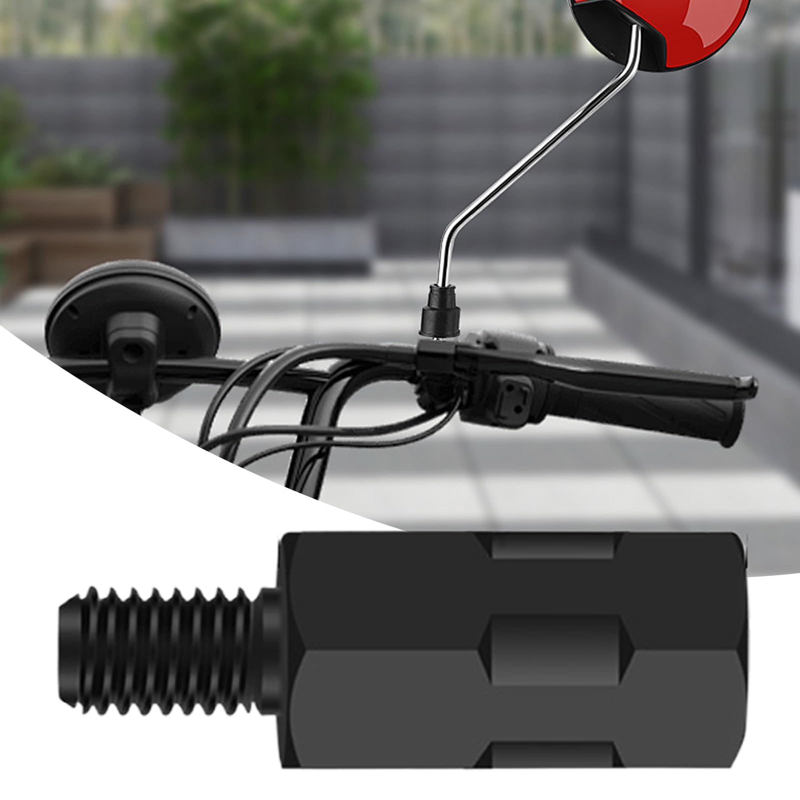 3-tlg. Motorradspiegel Extender Set - Verstellbare Rückspiegel-Erhöher M10 Gewinde