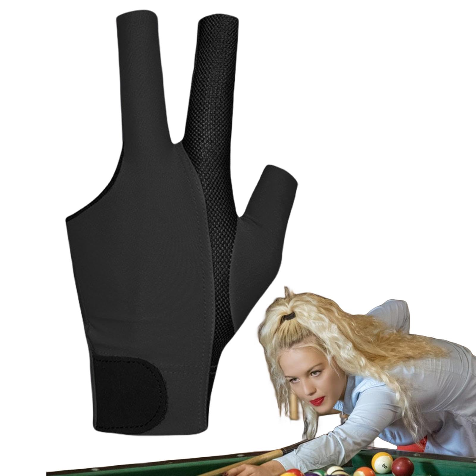 Billiard Glove - flow PrimeGrip Plus - 3 Fingers, Green, Right, XXL → - The billiards shop