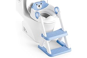 Asiento de Inodoro para Niños, Asiento de Inodoro para Bebés con Escalón...