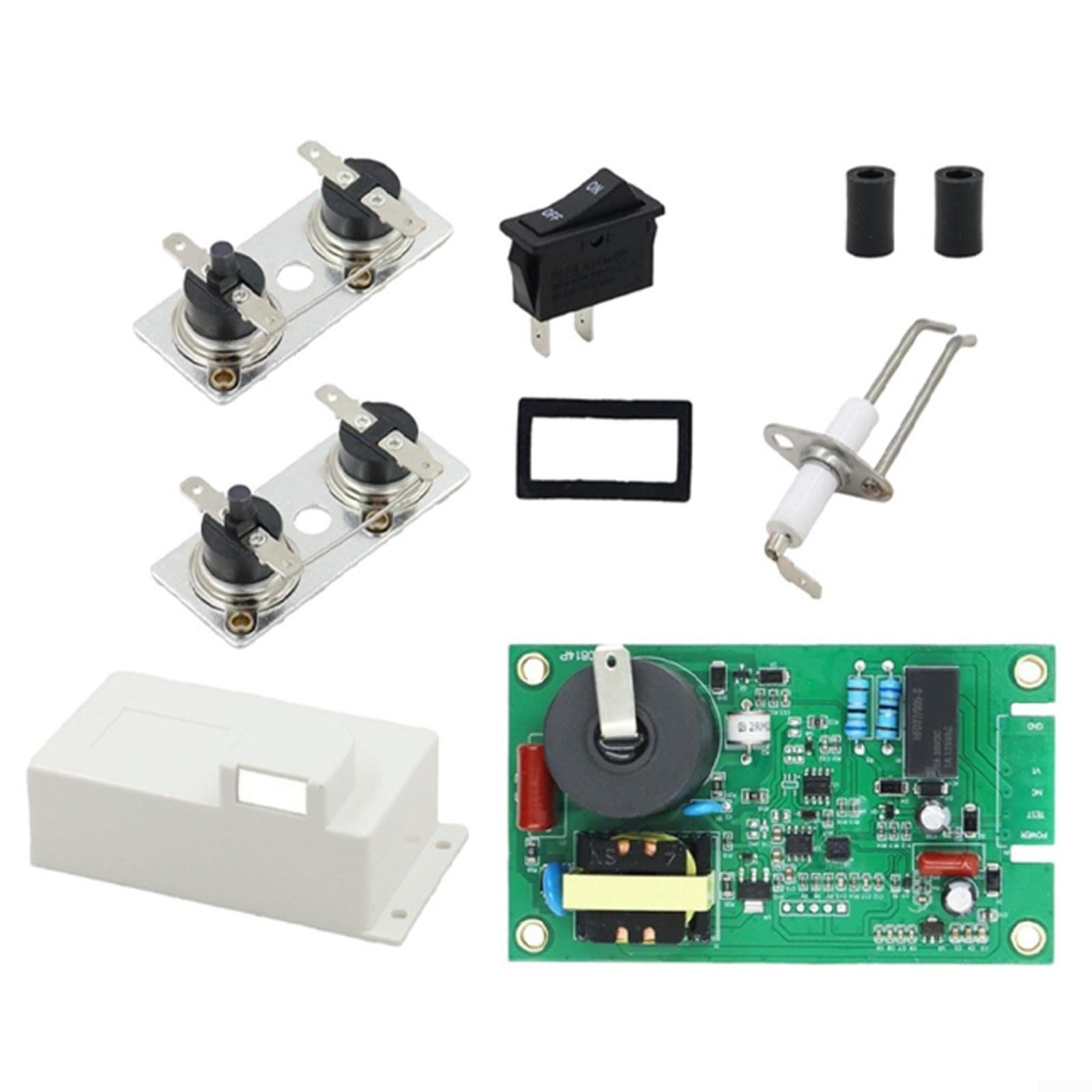 Set di ricambio per riscaldamento dell'acqua RV 5 in 1 con scheda di controllo 520814, termostato ed elettrodo di accensione per Suburban SW-4D SW-6D SW-10D 12 V per kit di riparazione camper