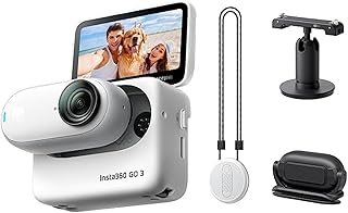 Insta360 GO 3 128GB – Small & Lightweight Action Camera, Portable and Versatile, Hands-Free POV, Mount Anywhere, Stabilization, Multifunctional Action Pod, Waterproof, for Travel, Sports, Vlog