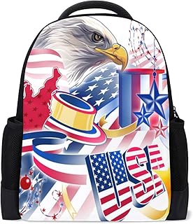 American Flag Eagle USA Custom Casual Zaino Scuola Zaino Viaggio Zaino Zaino Zaino