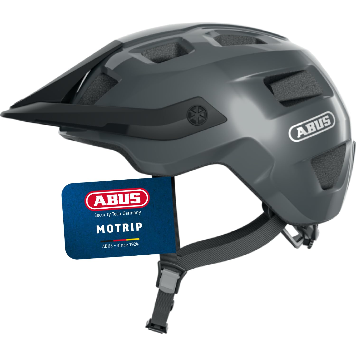 ABUS MTB-Helm MoTrip - robuster Fahrradhelm mit höhenverstellbarem Schirm für Mountainbiker - individuelle Passform - Unisex