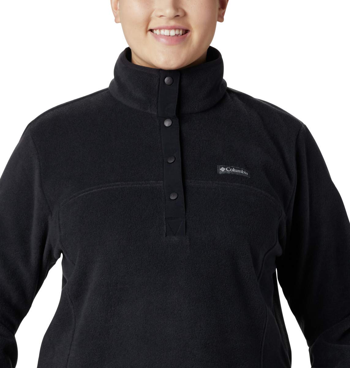 Columbia Benton Springs 1/2 Snap Pullover, Polaire Femme, Black, Taille XL