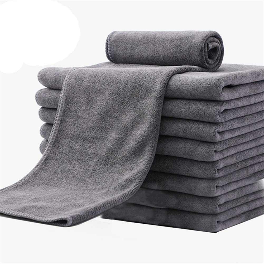 ACiyD Dry Towel Extra Soft Car Wash Microfiber Towel Car Cleaning Drying Cloth Car Care Cloth Detailing Car Washing Towel Accessories (Color : 3 pcs 30x60cm) (10 Pcs 30x60cm)