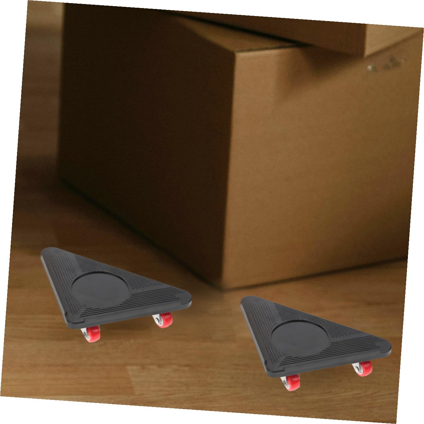 Carrelli Mobili Triangolari con Ruote Girevoli in Metallo Antiscivolo per Spostare Mobili Pesanti e Elettrodomestici Kit Sollevatore e Rialzo per Trasporto Efficiente in Casa e