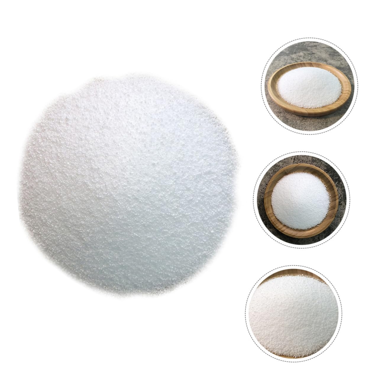HOMSFOU Flocons de Cire Palmée pour Bougies Parfumées, 1 Paquet Blanc