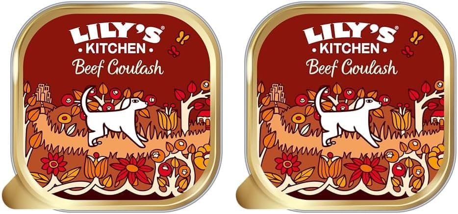 Lily's Kitchen Made with Natural Ingredients Beef Goulash Adult Wet Dog Food 10 x 150g (Pack of 2)