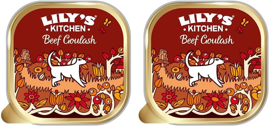 Lily's Kitchen Made with Natural Ingredients Beef Goulash Adult Wet Dog Food 10 x 150g (Pack of 2)