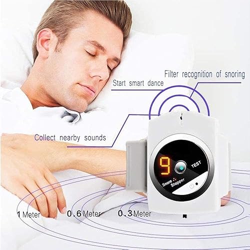 Miniatura 2 de Pulsera antironquidos de conexión para dormir, pulsera inteligente con tapón de ronquidos, dispositivo antirronquidos, haz infrarrojo antironquidos