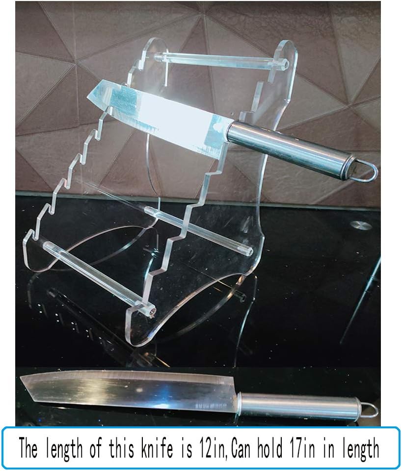 2 Stand Knife Display Stand Arcylic Clear8
