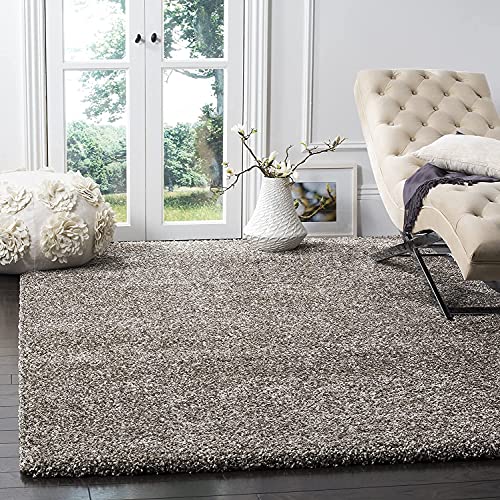 Image of Urban Modern Decor Featuring Soft Shaggy Carpet & Rug for Your Bedroom and Livingroom [Size-4x6 feet & Color-Grey Multi].