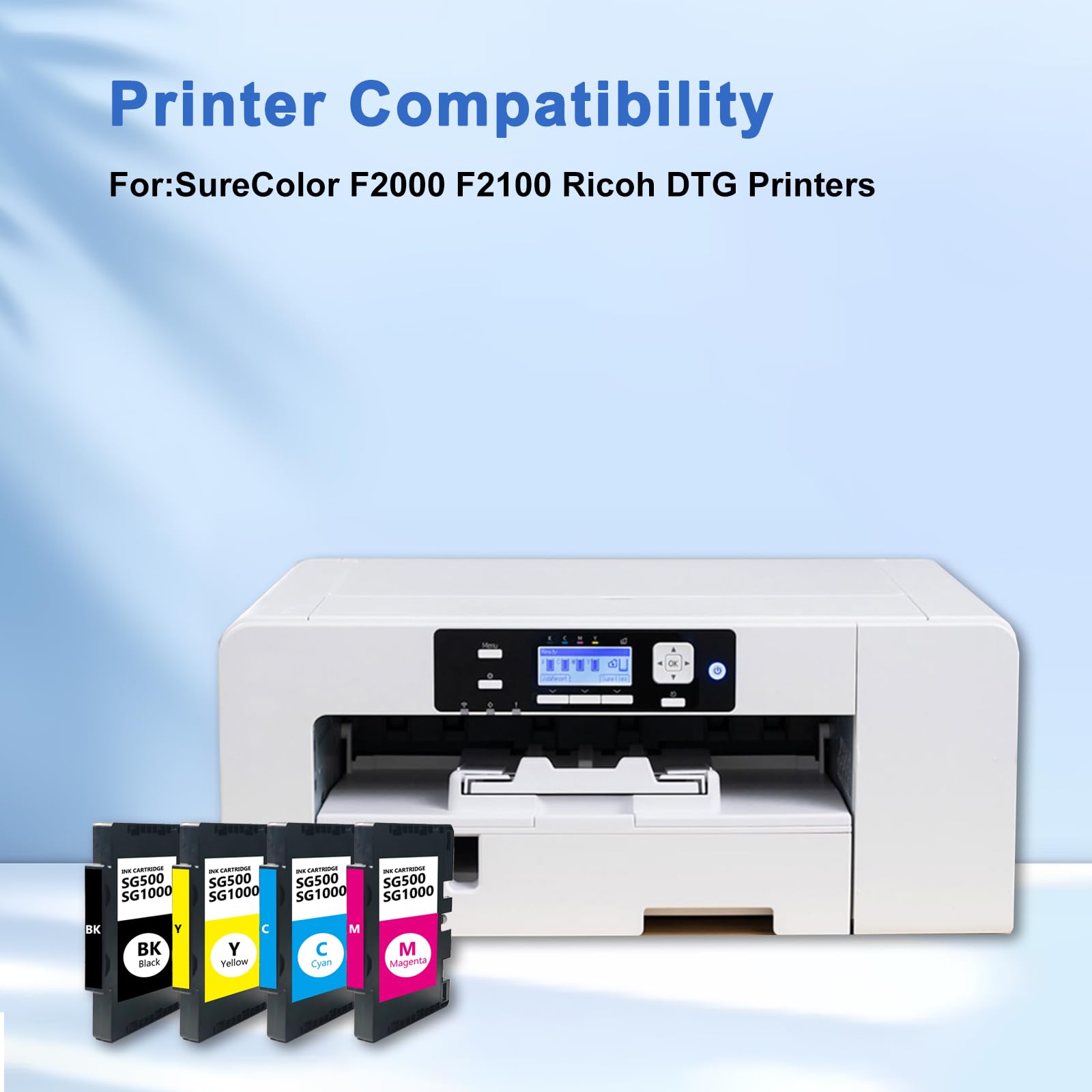 SG500 SG1000 Tintenpatrone mit Sawgrass Virtuoso SG500 SG1000 | SG500 SG1000 Sublimation Druckerpatrone(Schwarz, Cyan, Magenta, Gelb)