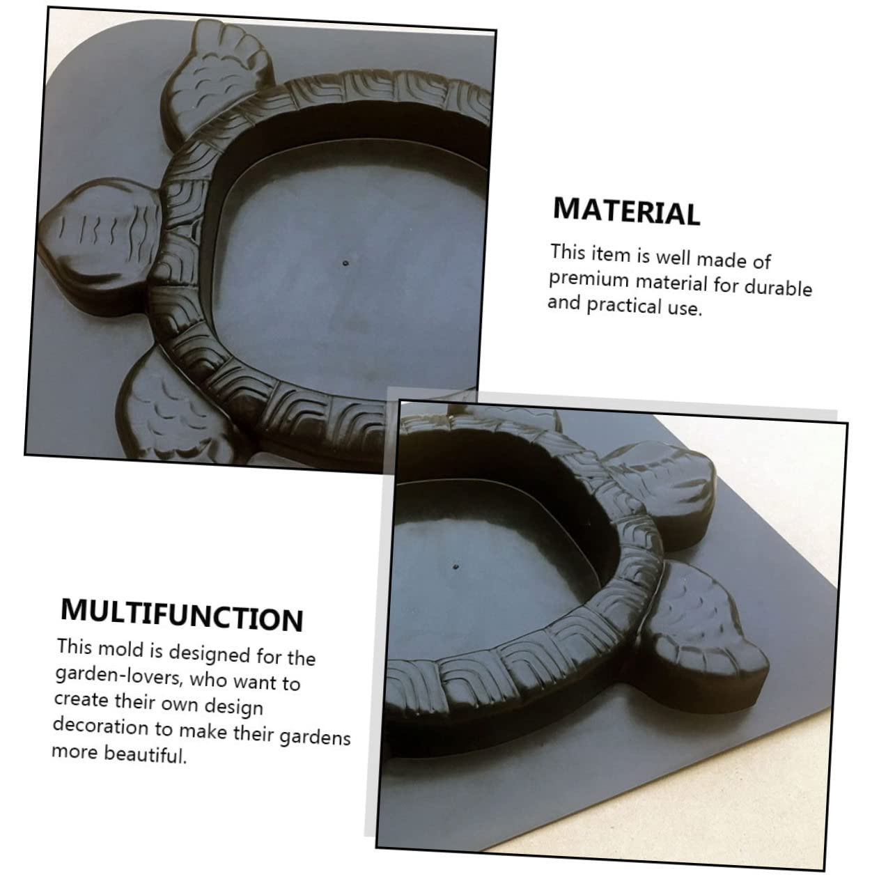 Tortoise Shape Cement Floor Tile Mold Durable DIY Paving Mold for Garden Lawn Decoration Reusable Stepping Stones Maker for Pathways and Landscaping