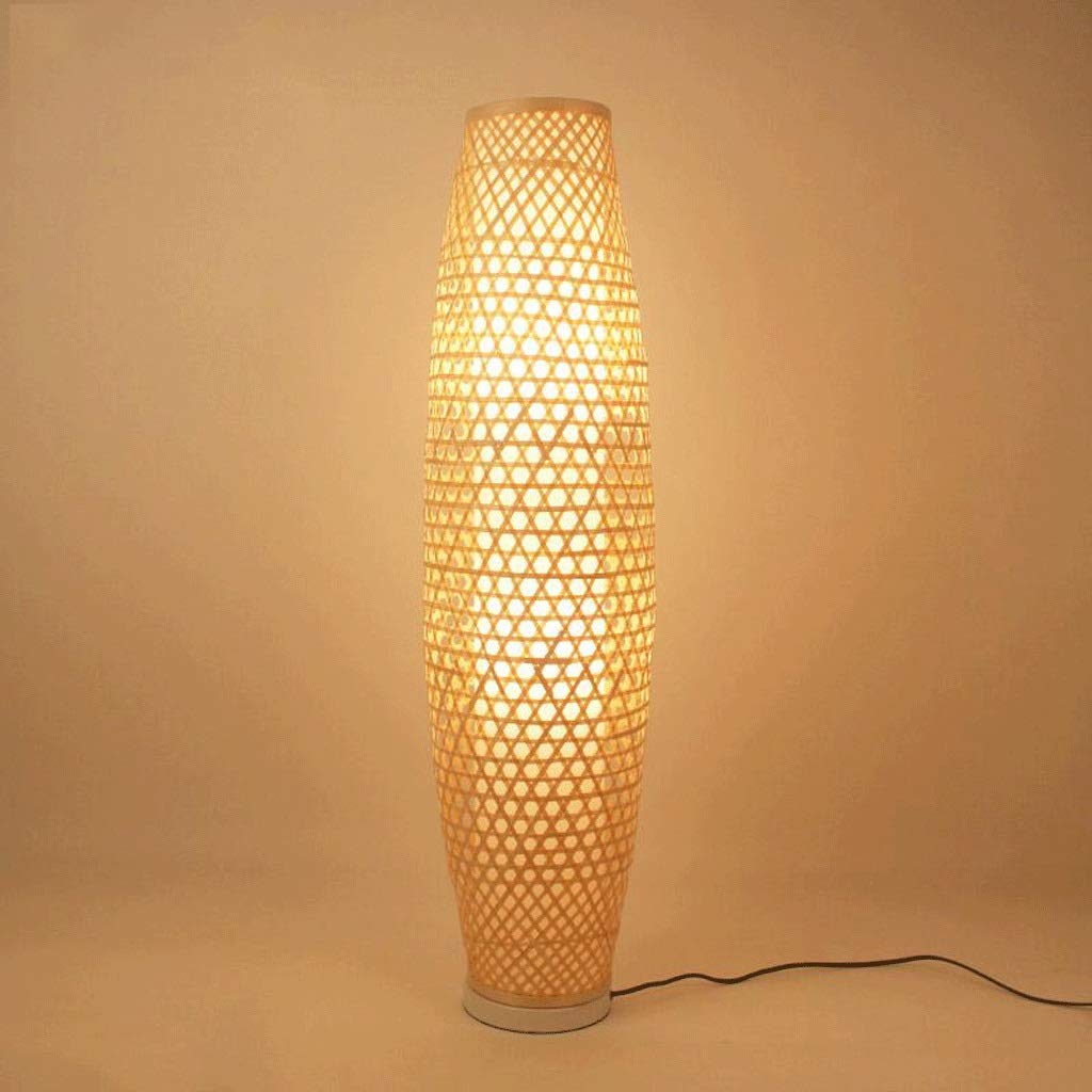 Standleuchten Stehleuchte Bambus Wicker Rattan Shade Vase Stehleuchte  Leuchte rustikal asiatisch japanisch nordisch Kunst Licht Abajur Luminaria  Leuchte Stehlampe Stehleuchten (Color : Yellow) : Amazon.de: Beleuchtung