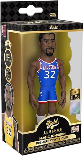 Miniatura 3 de Funko Leyendas de la NBA de oro de 5 pulgadas: Lakers - Magic Johnson (los estilos pueden variar)