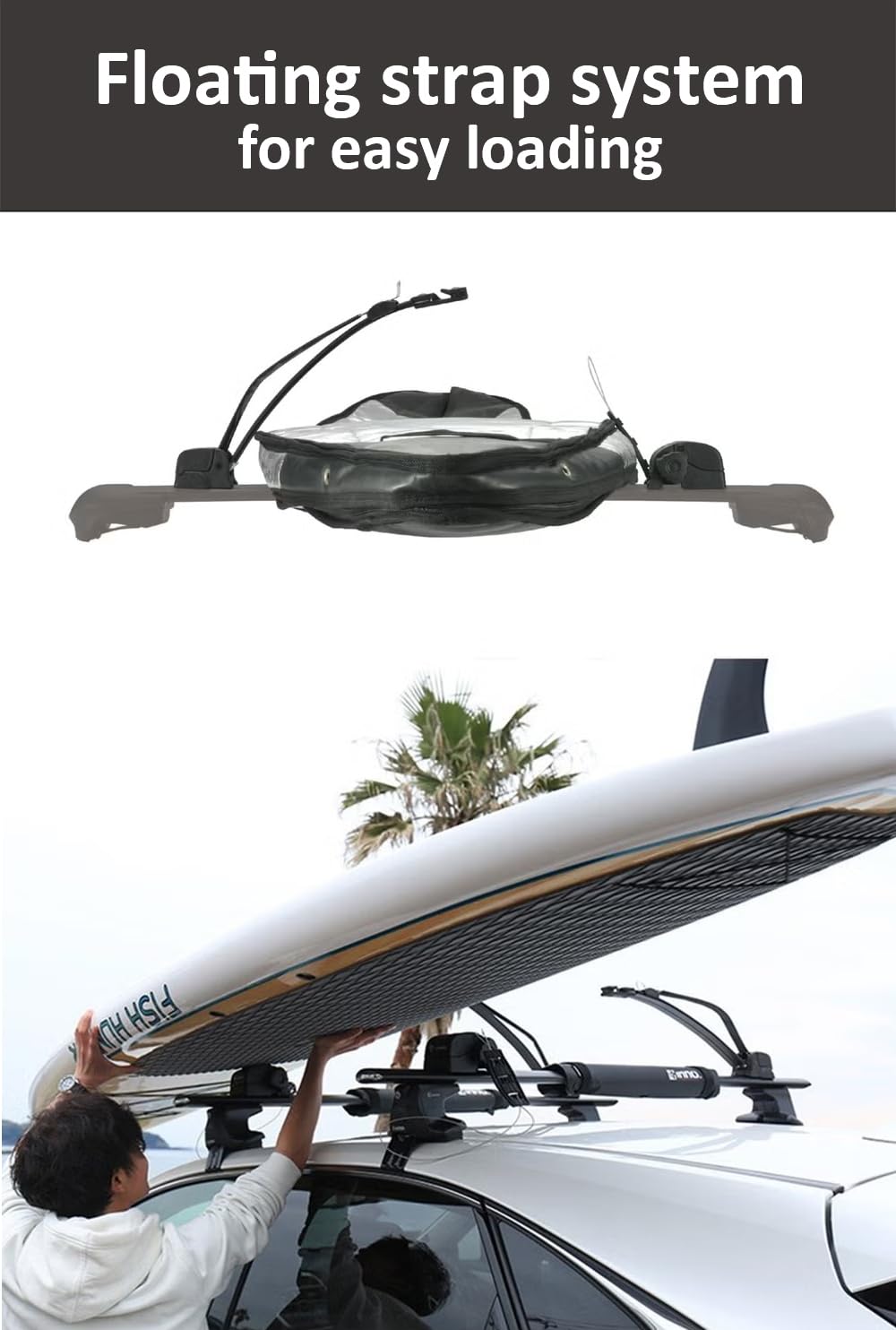 Amazon.com : INNO XA445 Surf-Wind-Long Board Locking Roof Carrier