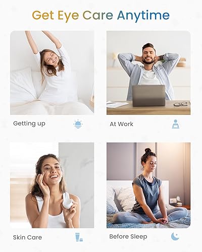 Miniatura 6 de RENPHO Masajeador de ojos con tarjeta de regalo y calor, regalos personalizados para Año NuevoDía de San Valentín, máscara de ojos calentada para