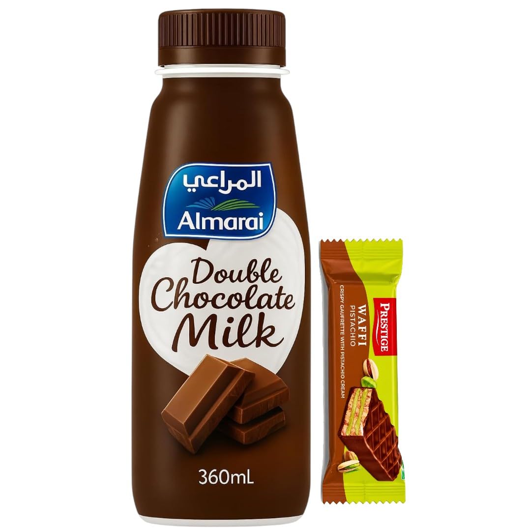 Almarai Double Chocolate Milk Drink 360ml Bottle | Rich, Creamy Chocolate Flavor | Made with Fresh Cow’s Milk | High Calcium & Vitamins A & D | Smooth, Delicious Ready-to-Drink Beverage | Energy Boost for Kids & Adults |(IMPORTED-SAUDI)-image-13
